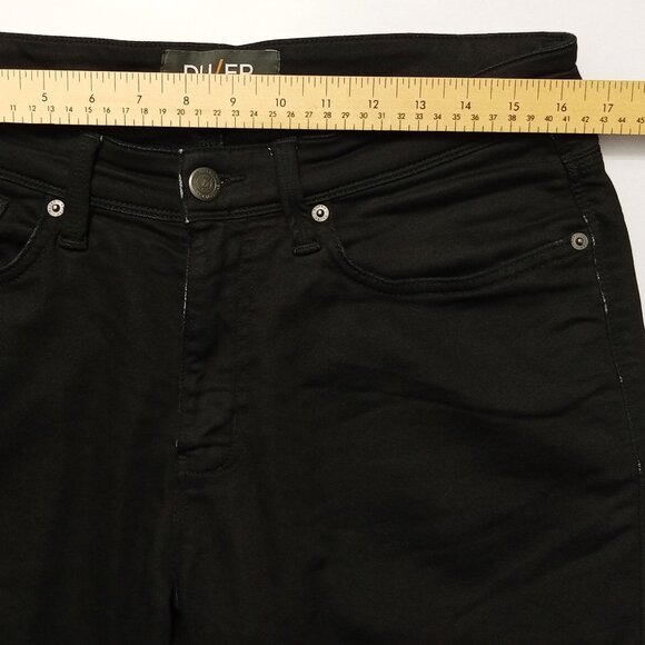 DU/ER Pant Mens N2X Slim Fit Stretch Mid Rise Tapered Comfort Black 32x30(33x30) - Picture 10 of 15